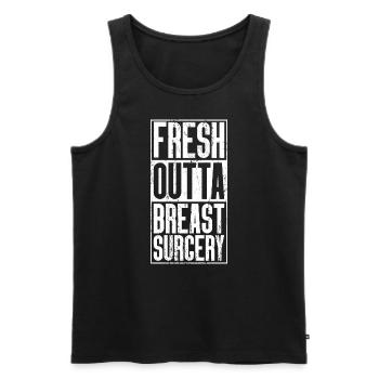 Fresh Outta Surgery - Poitrine - Débardeur bio Premium Homme - noir - Devant - AI Model Male 178 light (178cm)