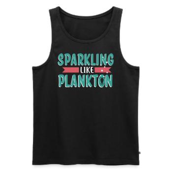 Funkeln Wie Plankton - Meerestier - Männer Premium Bio Tank Top - Schwarz - Vorne - AI Model Male 178 light (178cm)