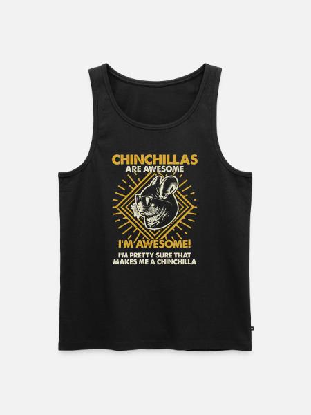 Chinchillas Are Great - Mama Dad - Men's Premium Organic Tank Top - black