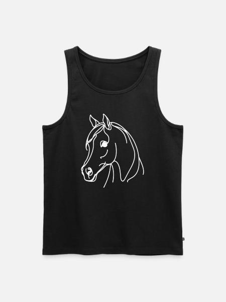 Line Art Dad Mom - Arab - Men's Premium Organic Tank Top - black