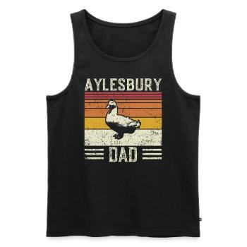 Entendad - Vintage Aylesbury - Men's Premium Organic Tank Top - black - Front - Michal (187cm)