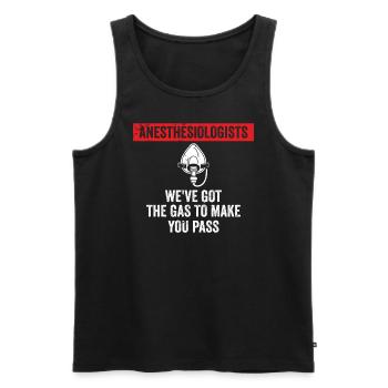 Ich Habe Gas Bekommen, Damit Sie CRNA Bestehen - Männer Premium Bio Tank Top - Schwarz - Vorne - AI Model Male 178 light (178cm)