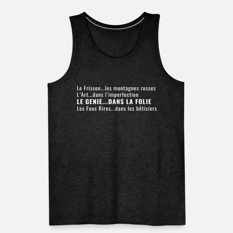SENTENCES. Design Humour - Message Men's Premium Organic Tank Top