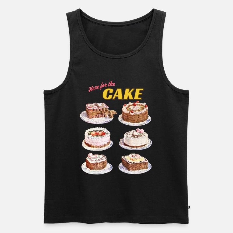 Kuchenkollektion mit Retro-Vibes - Männer Premium Bio Tank Top - Schwarz