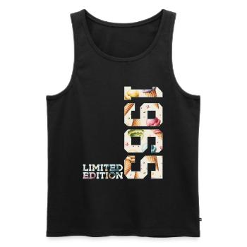 LIMITED EDITION 1965 61 JAHRE EIS 61. GEBURTSTAG - Men's Premium Organic Tank Top - black - Front - Michal (187cm)