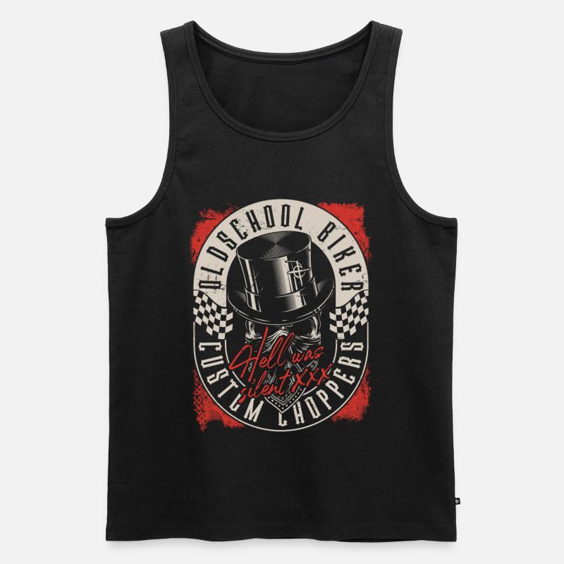 Custom Chopper Biker - Männer Premium Bio Tank Top - Schwarz
