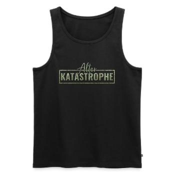 Alter Katastrophe - Männer Premium Bio Tank Top - Schwarz - Vorne - AI Model Male 178 light (178cm)