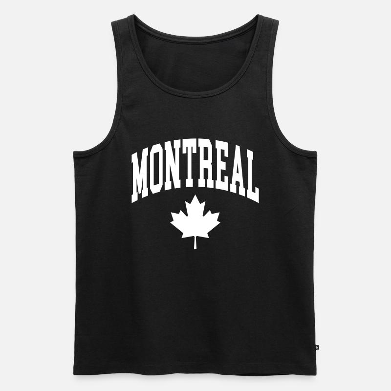 Montreal - Männer Premium Bio Tank Top - Schwarz
