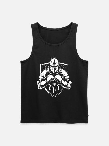 Knight Boxer Fighter - Men's Premium Organic Tank Top - black