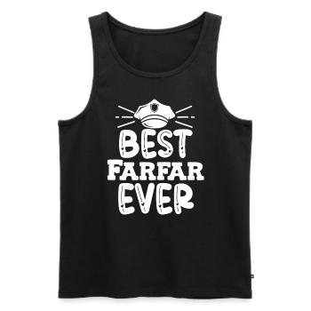 Gift for grandfather The best grandfather in the world - Men's Premium Organic Tank Top - black - Front - Michal (187cm)