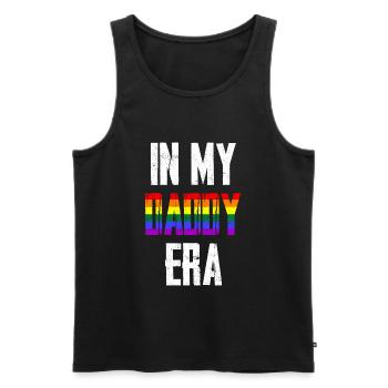 In My Daddy Era - Männer Premium Bio Tank Top - Schwarz - Vorne - Michal (187cm)