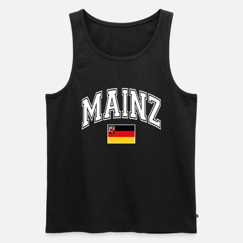 Mainz - Männer Premium Bio Tank Top - Schwarz