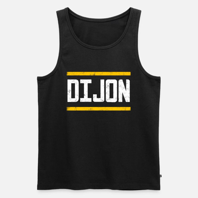 Dijon - Männer Premium Bio Tank Top - Schwarz