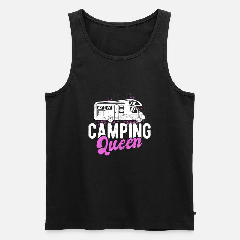 Caravan witzige Camper Sprüche lustiges Camping - Männer Premium Bio Tank Top - Schwarz