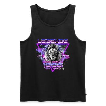 1986 Vintage Born Legends Retro Birthday - Men's Premium Organic Tank Top - black - Front - Michal (187cm)
