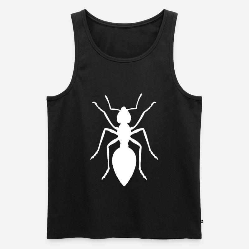 Ameise - Design mit Ameisen - Männer Premium Bio Tank Top - Schwarz