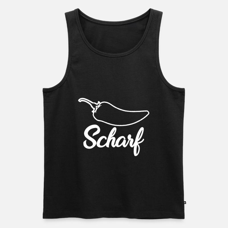 Scharf - Männer Premium Bio Tank Top - Schwarz