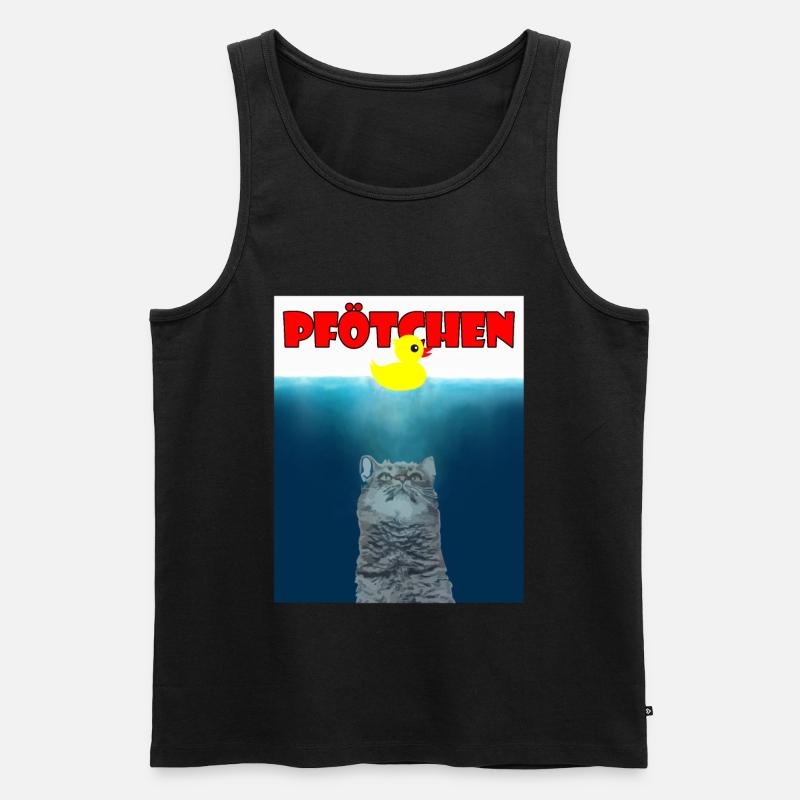 Pfötchen - Paws - - Männer Premium Bio Tank Top - Schwarz