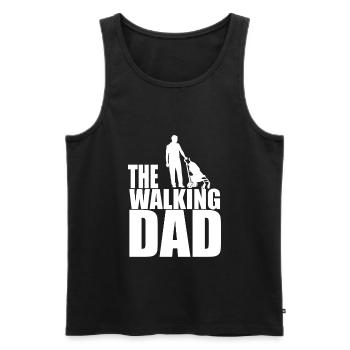 The Walking Dad - Débardeur bio Premium Homme - noir - Devant - AI Model Male 178 light (178cm)