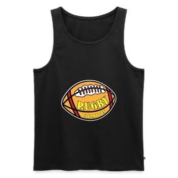 Rugby Campion - Rugby - Débardeur bio Premium Homme - noir - Devant - Michal (187cm)