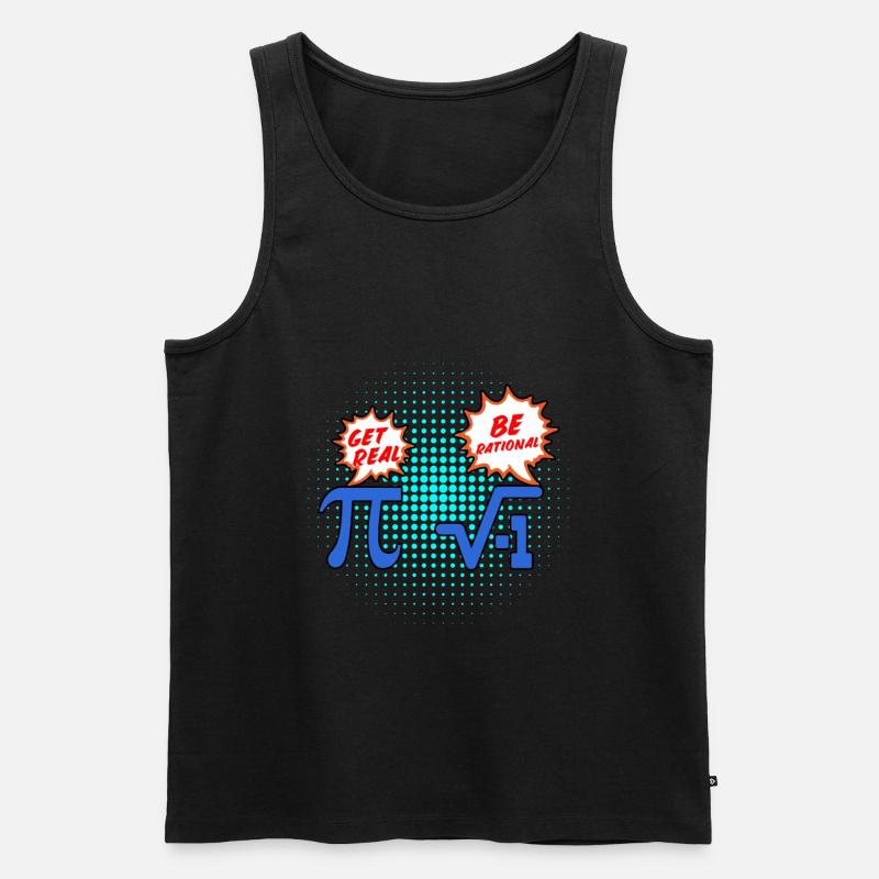 Mathematik Pi rationale Zahl - Männer Premium Bio Tank Top - Schwarz