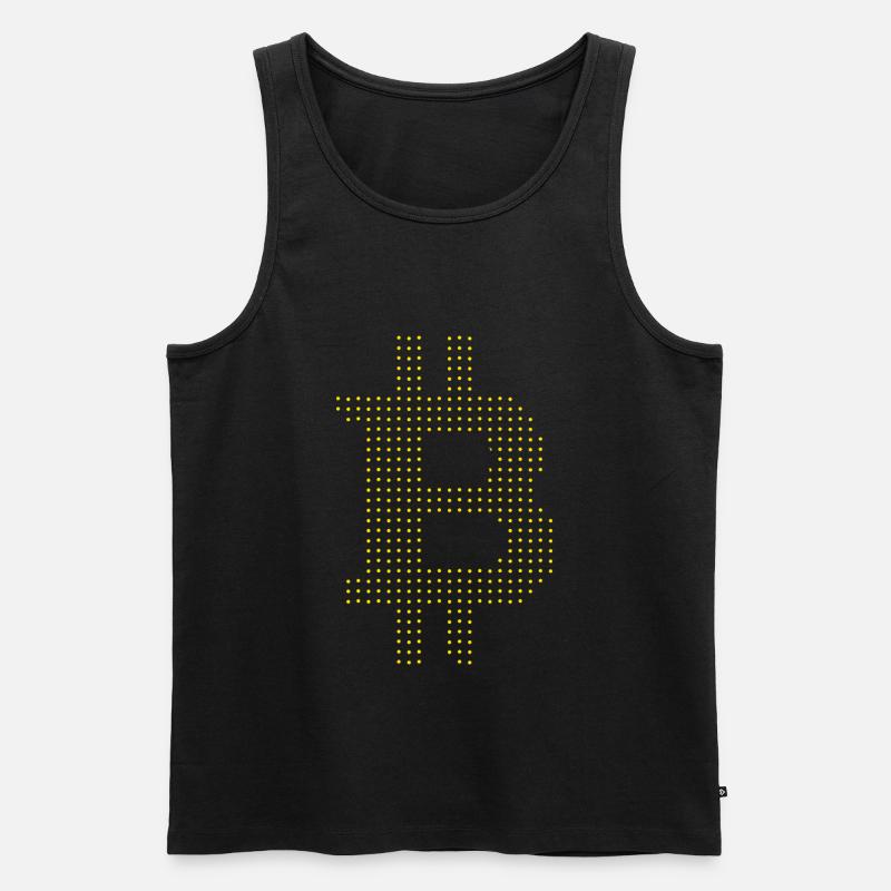 Bitcoin - Männer Premium Bio Tank Top - Schwarz