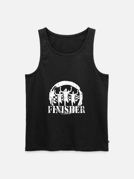Jogger - Finisher - Men's Premium Organic Tank Top - black