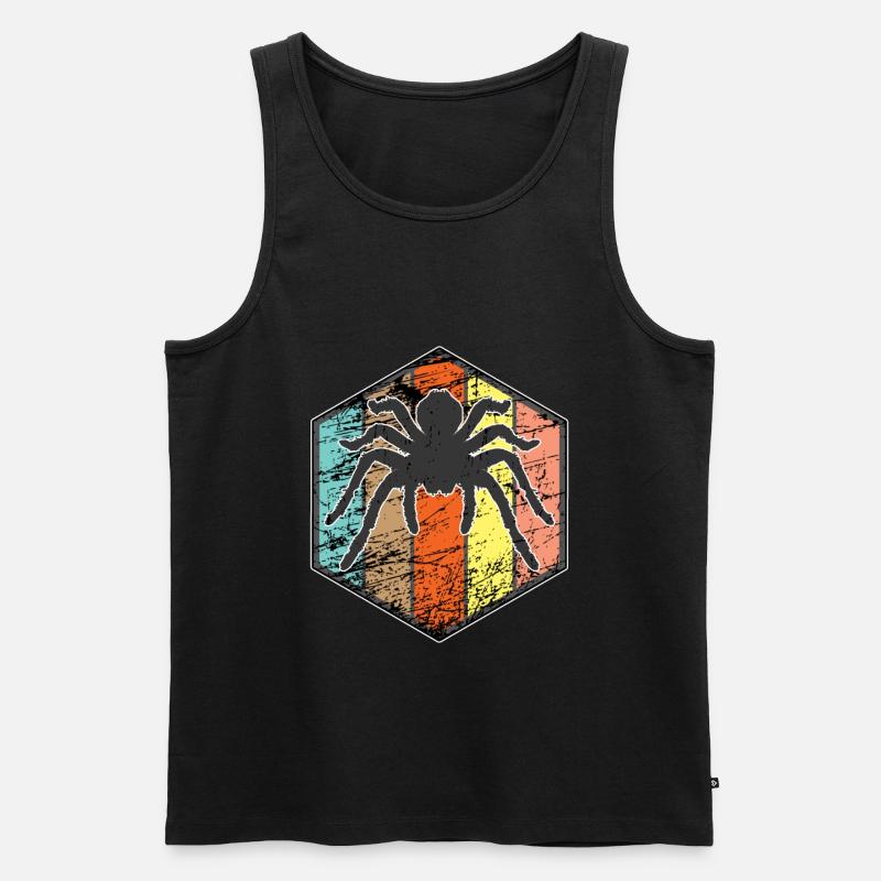 Spinne - Männer Premium Bio Tank Top - Schwarz