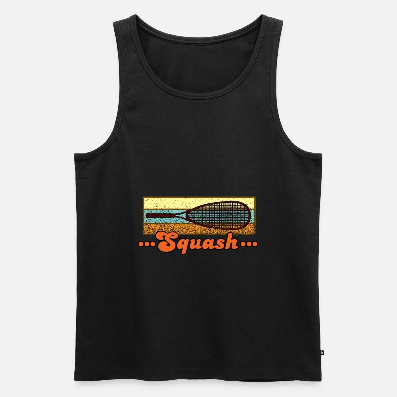 Squash - Männer Premium Bio Tank Top - Schwarz