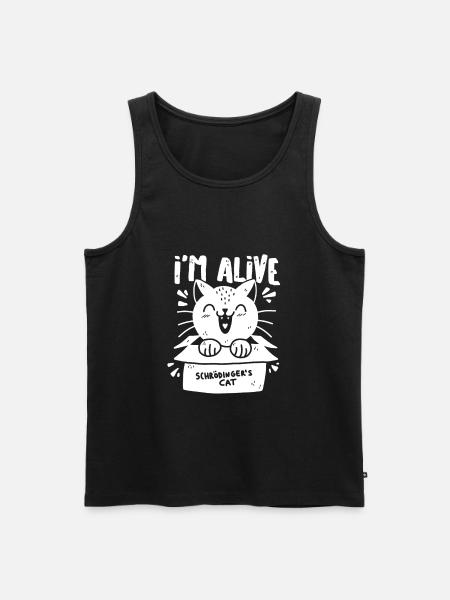 Schrödinger's Cat - Men's Premium Organic Tank Top - black
