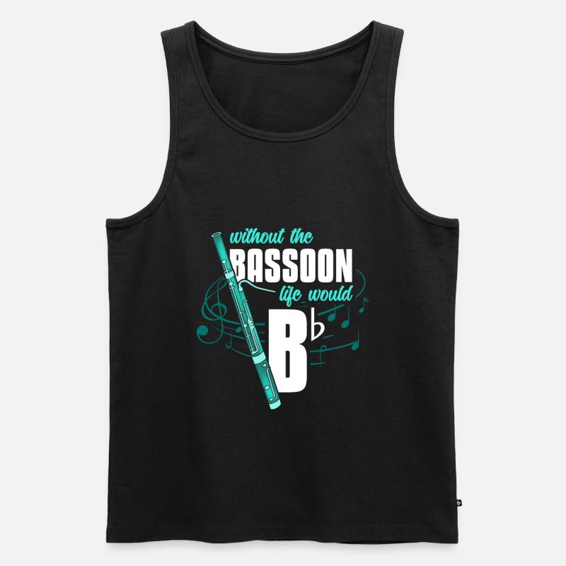 Fagott - Männer Premium Bio Tank Top - Schwarz