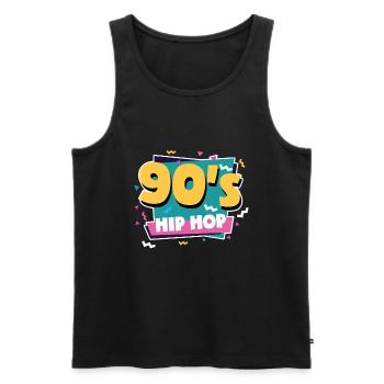 Hip hop des années 90 - Débardeur bio Premium Homme - noir - Devant - Michal (187cm)