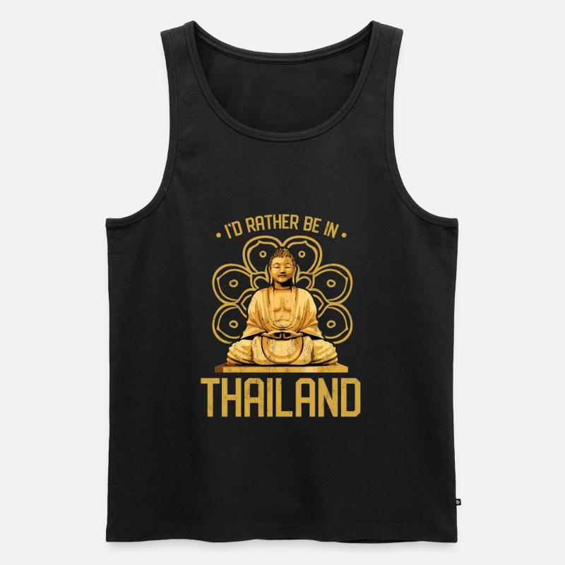 Thailand - Männer Premium Bio Tank Top - Schwarz