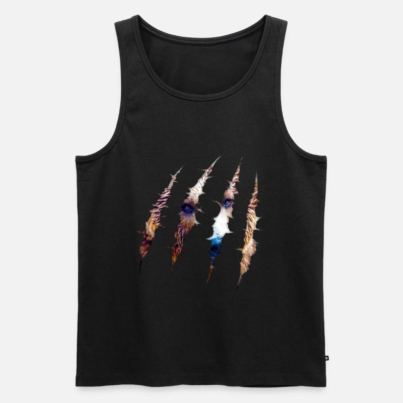Bär - Männer Premium Bio Tank Top - Schwarz