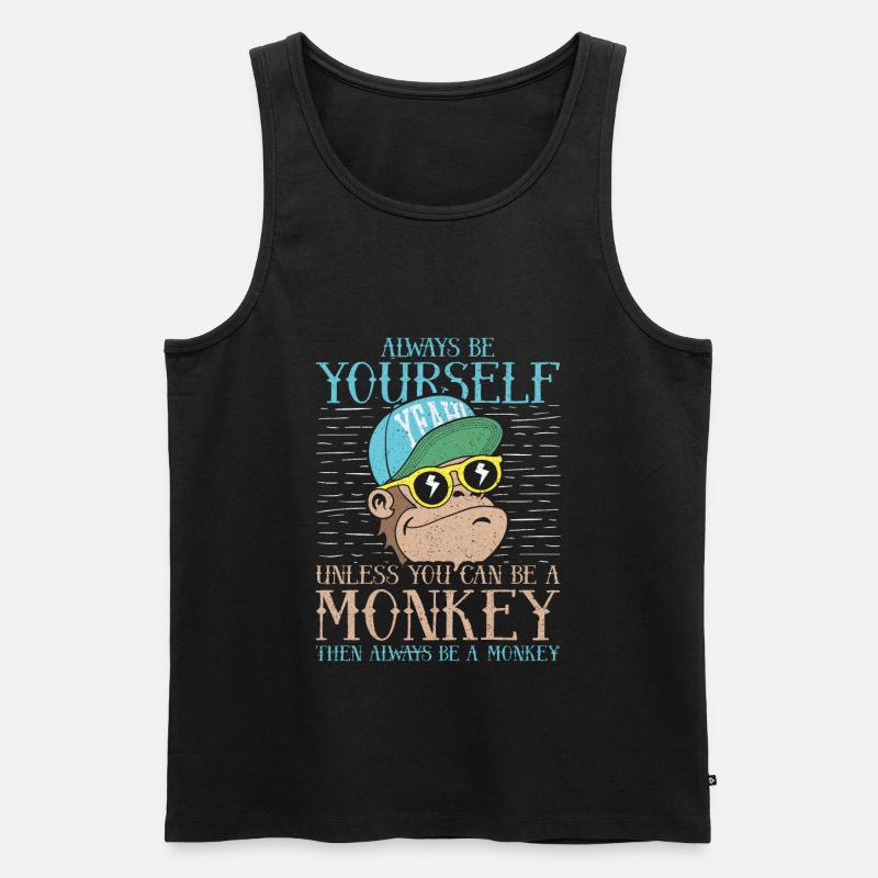 Always Be Yourself - Männer Premium Bio Tank Top - Schwarz