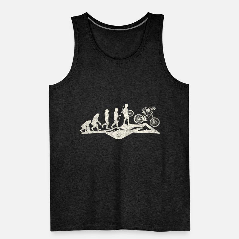 Mountainbike Downhill Evolution - MTB Geschenkidee Männer Premium Bio Tank Top