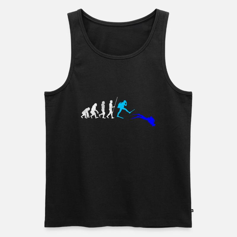 Diver Scuba Diving Diving Evolution Gift - Débardeur bio Premium Homme - noir