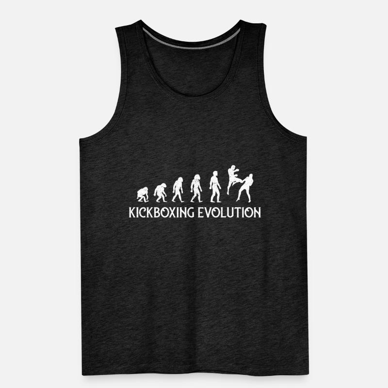 KICKBOXING EVOLUTION FIGHTING Retro Men's Premium Organic Tank Top