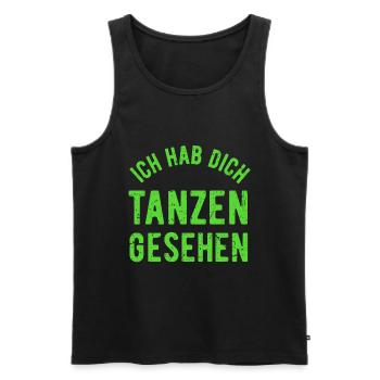 Cordula Ich Habe dich Tanzen Gesehen Geschenk - Männer Premium Bio Tank Top - Schwarz - Vorne - Michal (187cm)