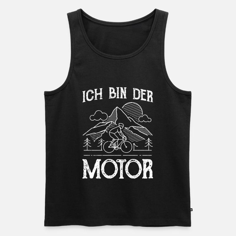 Ich bin der Motor - Männer Premium Bio Tank Top - Schwarz