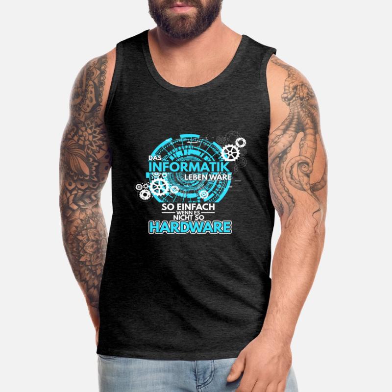 Informatik Programmierer Informatiker Hardware Sof Männer Premium Bio Tank Top