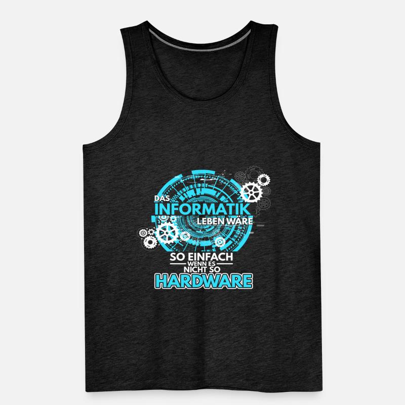 Informatik Programmierer Informatiker Hardware Sof Männer Premium Bio Tank Top
