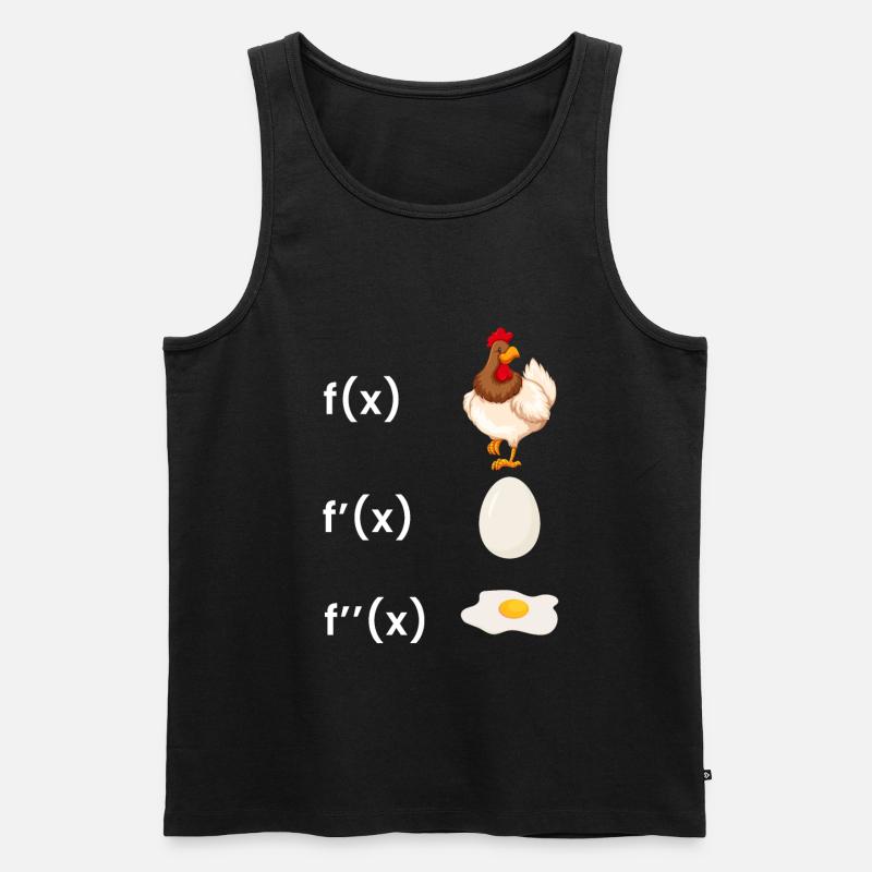 Mathematik Lehrer Ableitung Lustiges Mathe Integra - Männer Premium Bio Tank Top - Schwarz