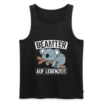 Beamter auf Lebenszeit - Beamter Amt Beamtin Gesch - Männer Premium Bio Tank Top - Schwarz - Vorne - Michal (187cm)
