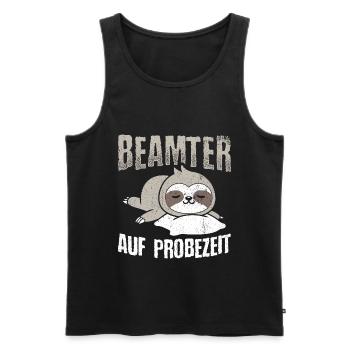 Beamter auf Probezeit - Beamter Kaffee Geschenk - Männer Premium Bio Tank Top - Schwarz - Vorne - Michal (187cm)