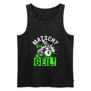 Quad Bike Biker Quad Zubehör Quad Geschenk Matsch - Männer Premium Bio Tank Top - Schwarz - Vorne - AI Model Male 178 light (178cm)