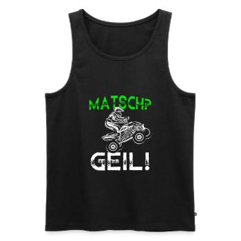 Quad Bike Biker Quad Zubehör Quad Geschenk Matsch - Männer Premium Bio Tank Top - Schwarz - Vorne - AI Model Male 178 light (178cm)