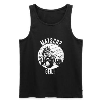 Quad Bike Biker Quad Zubehör Quad Matsch Geil Spru - Männer Premium Bio Tank Top - Schwarz - Vorne - AI Model Male 178 light (178cm)
