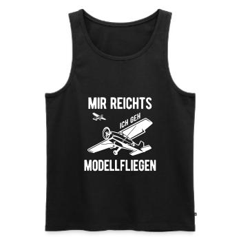 Mir Reichts Ich Geh Modellfliegen Modellpilot Mode - Männer Premium Bio Tank Top - Schwarz - Vorne - AI Model Male 178 light (178cm)