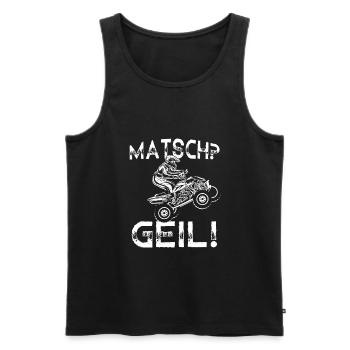Quad Bike Biker Quad Zubehör Quad Geschenk Matsch - Männer Premium Bio Tank Top - Schwarz - Vorne - AI Model Male 178 light (178cm)